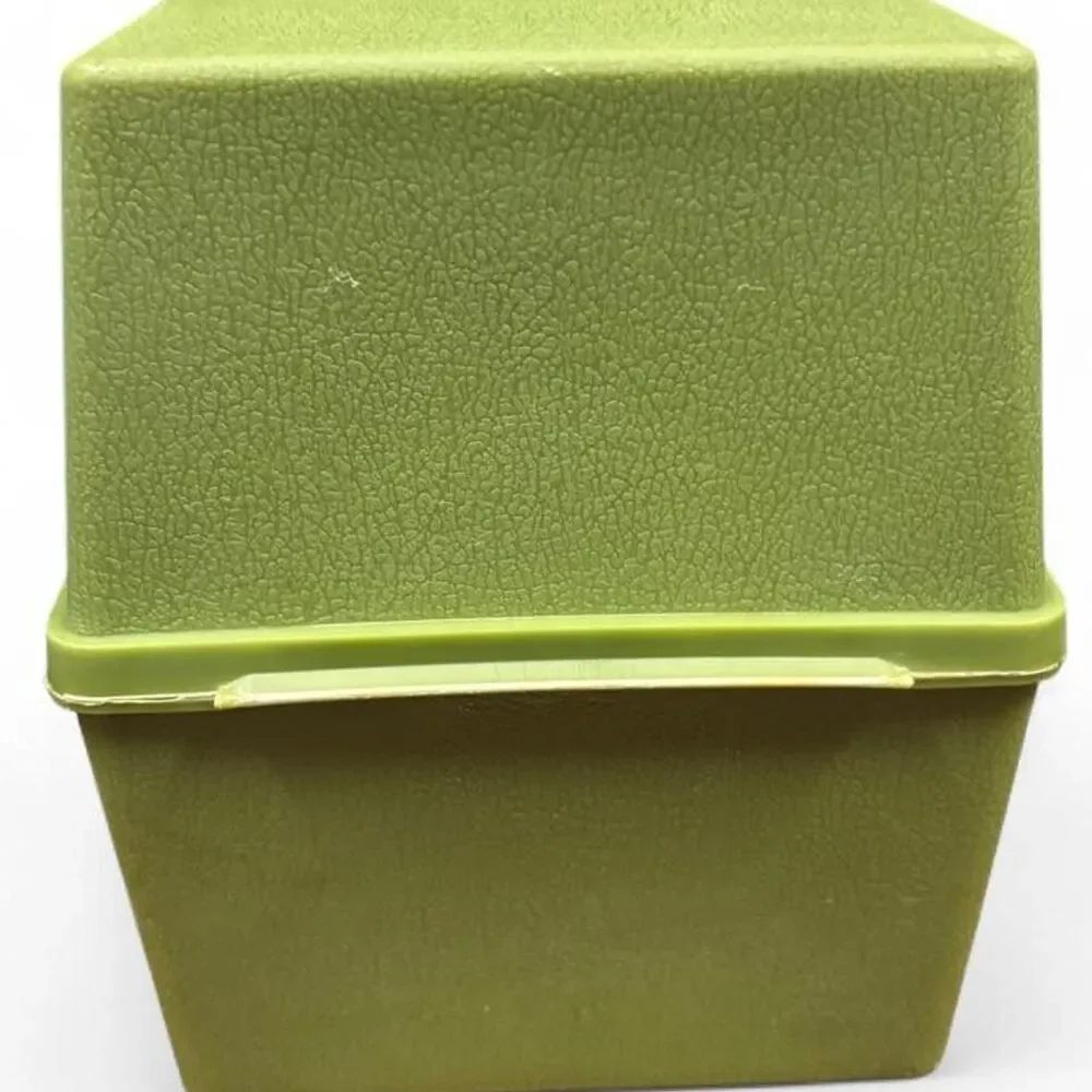 Vintage1972 Marjon Promotions Dinner Is Served Recipe Box Cards Avocado Green